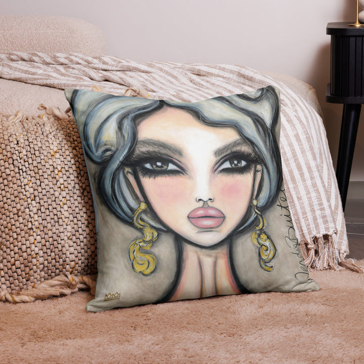 Pillow (stuffed) Queen Bee | Symphony in White