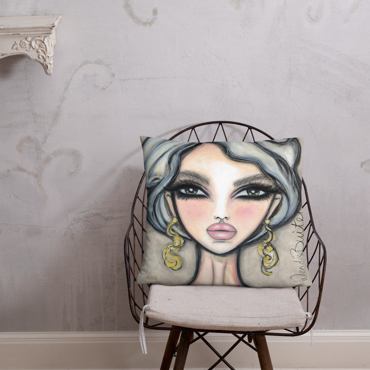 Pillow (stuffed) Queen Bee | Symphony in White