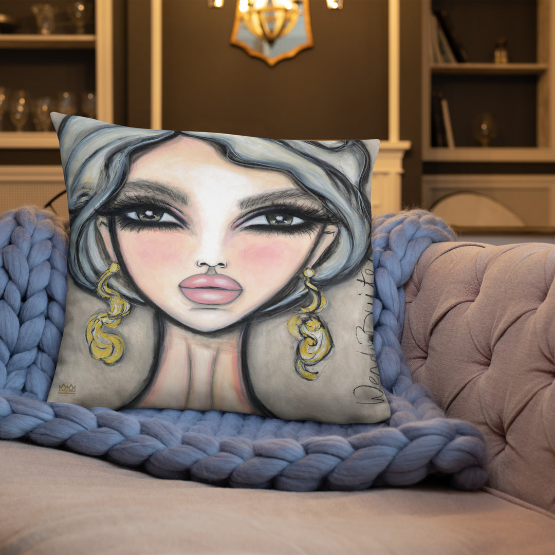 Pillow (stuffed) Queen Bee | Symphony in White