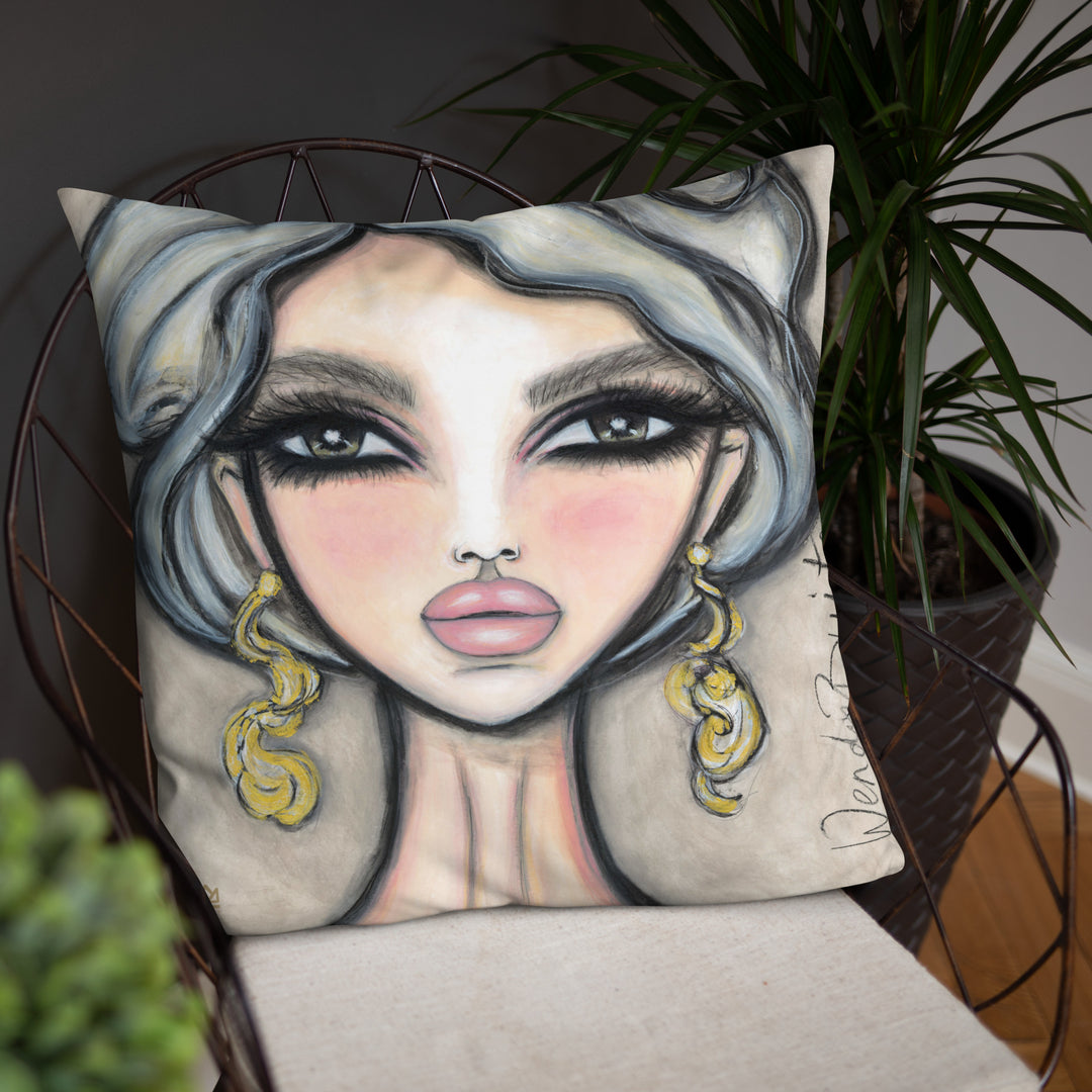 Pillow (stuffed) Queen Bee | Symphony in White