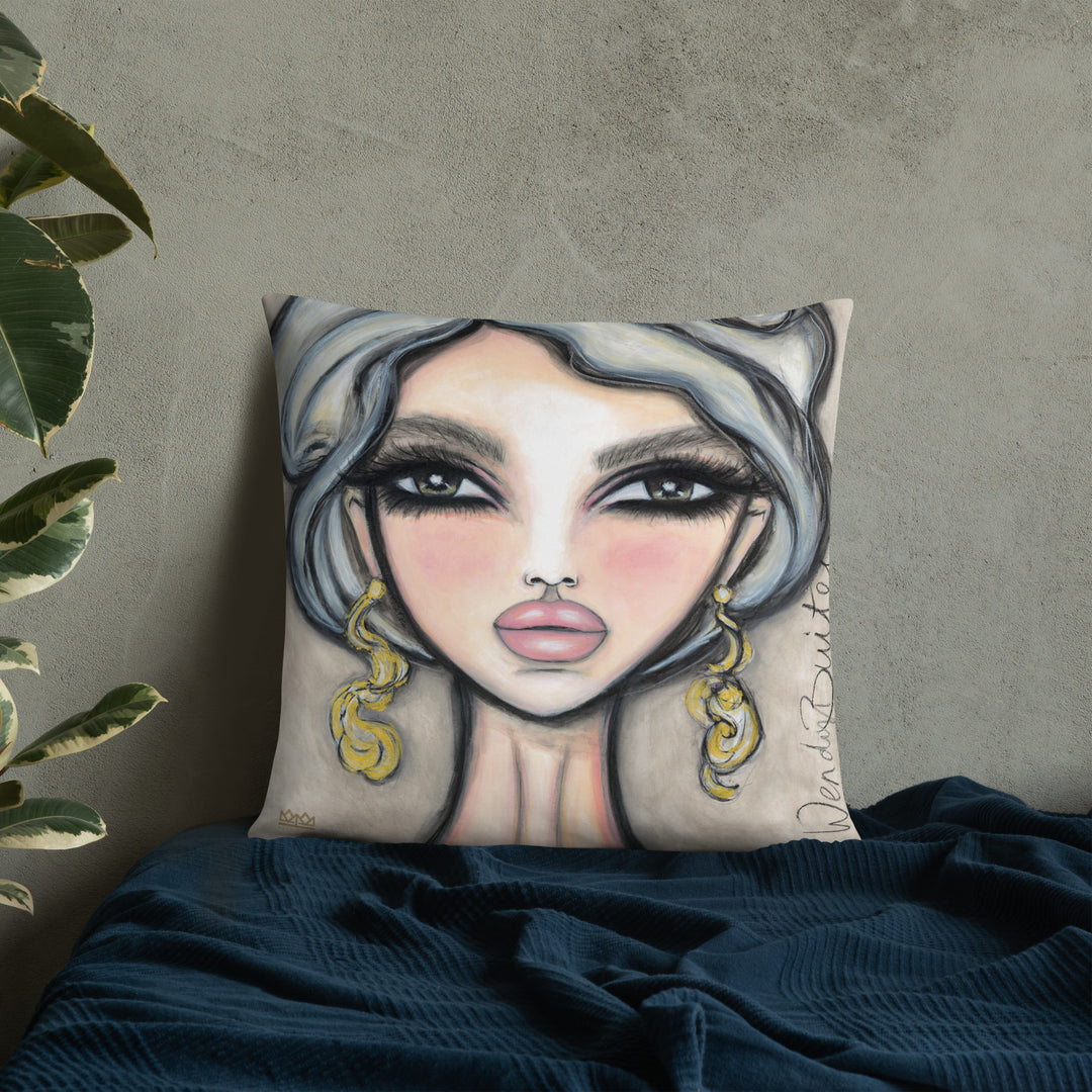 Pillow (stuffed) Queen Bee | Symphony in White