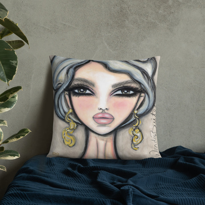 Pillow (stuffed) Queen Bee | Symphony in White