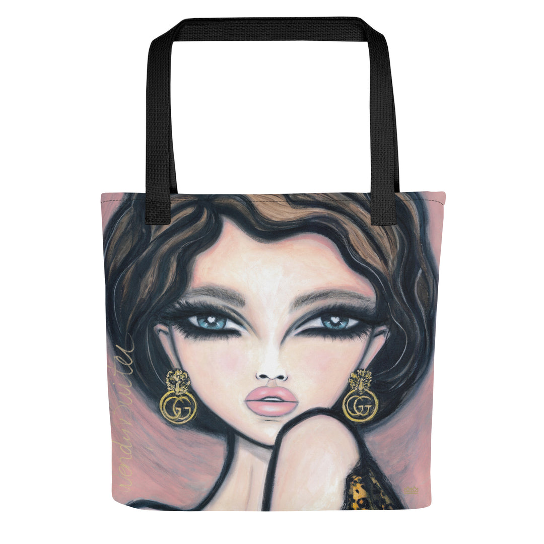 Galore Medium Art Tote Bag shown at scale