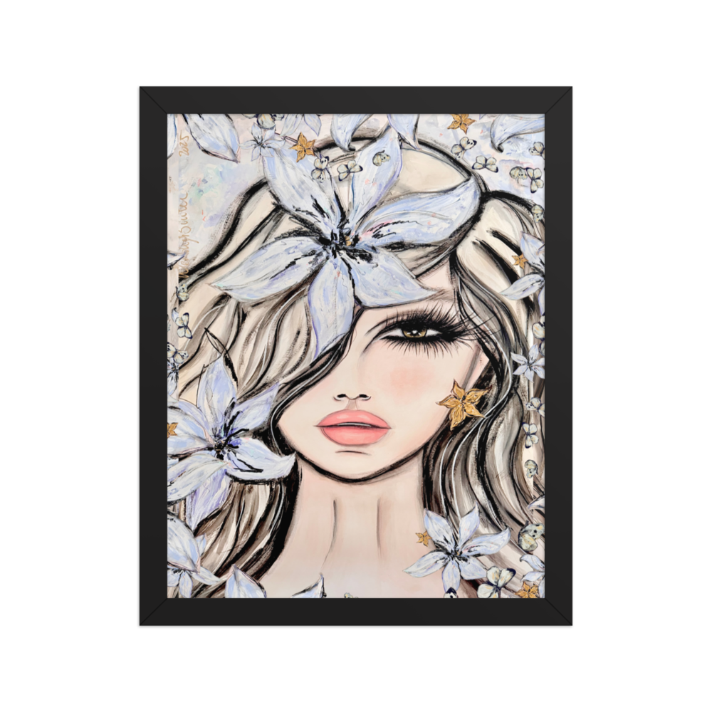 Fleur du Voile - Framed Art Print