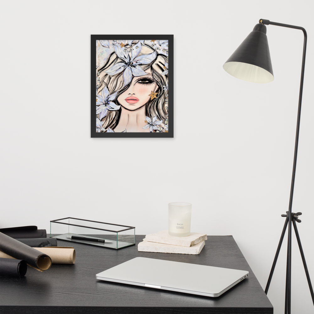 Fleur du Voile - Framed Art Print