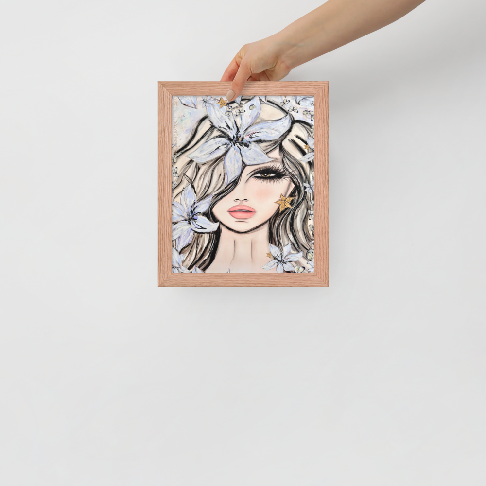 Fleur du Voile - Framed Art Print