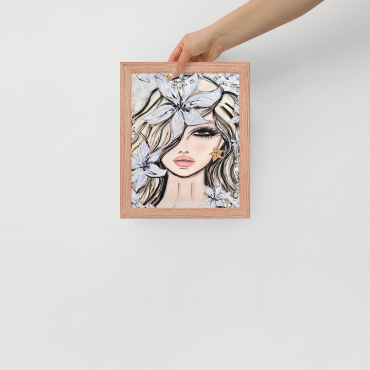 Fleur du Voile - Framed Art Print