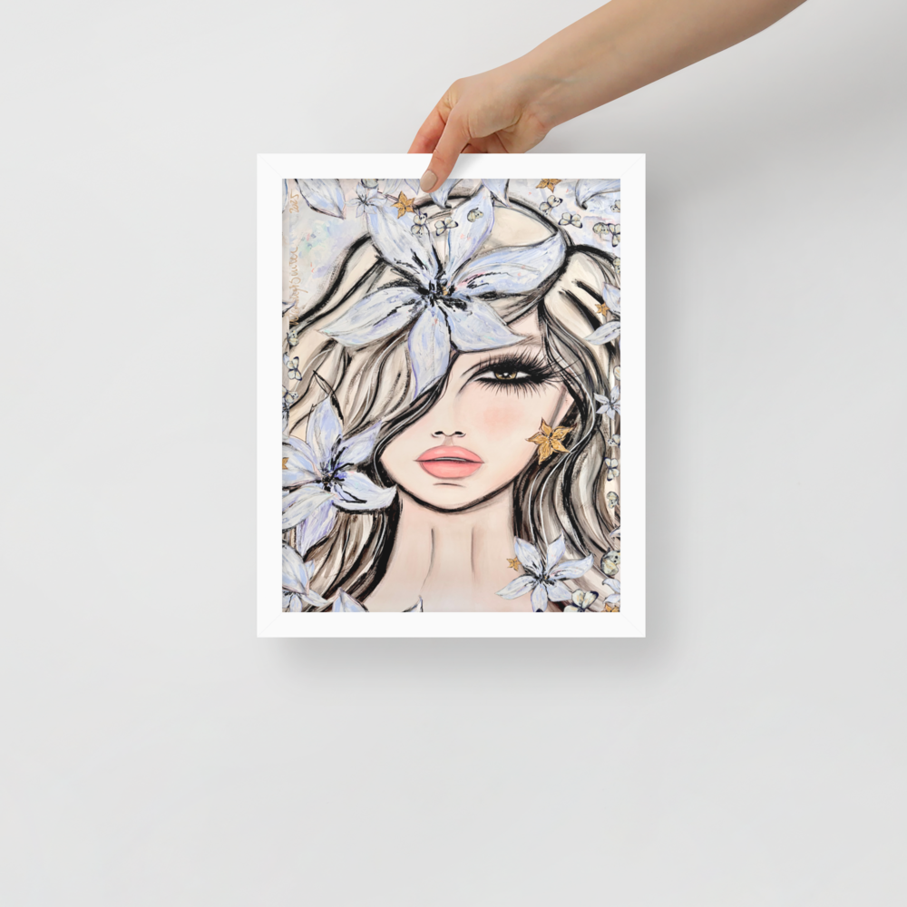 Fleur du Voile - Framed Art Print