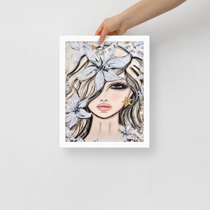 Fleur du Voile - Framed Art Print