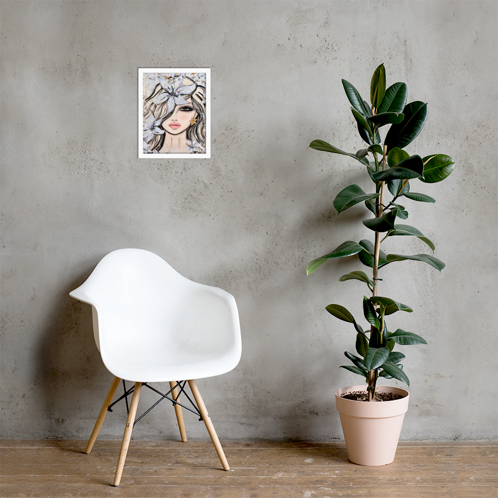 Fleur du Voile - Framed Art Print