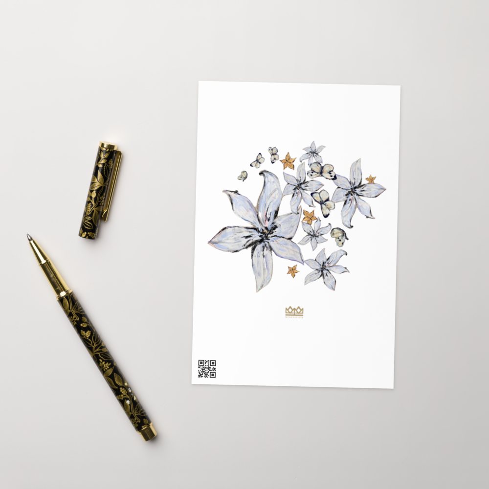 Fleur du Voile - Greeting card - Lavender Veil