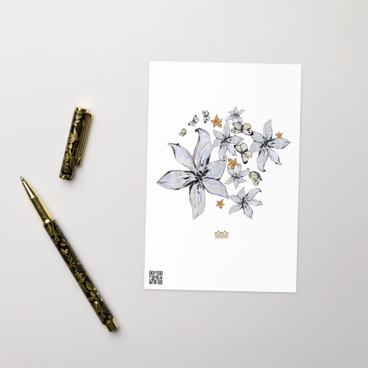 Fleur du Voile - Greeting card - Lavender Veil