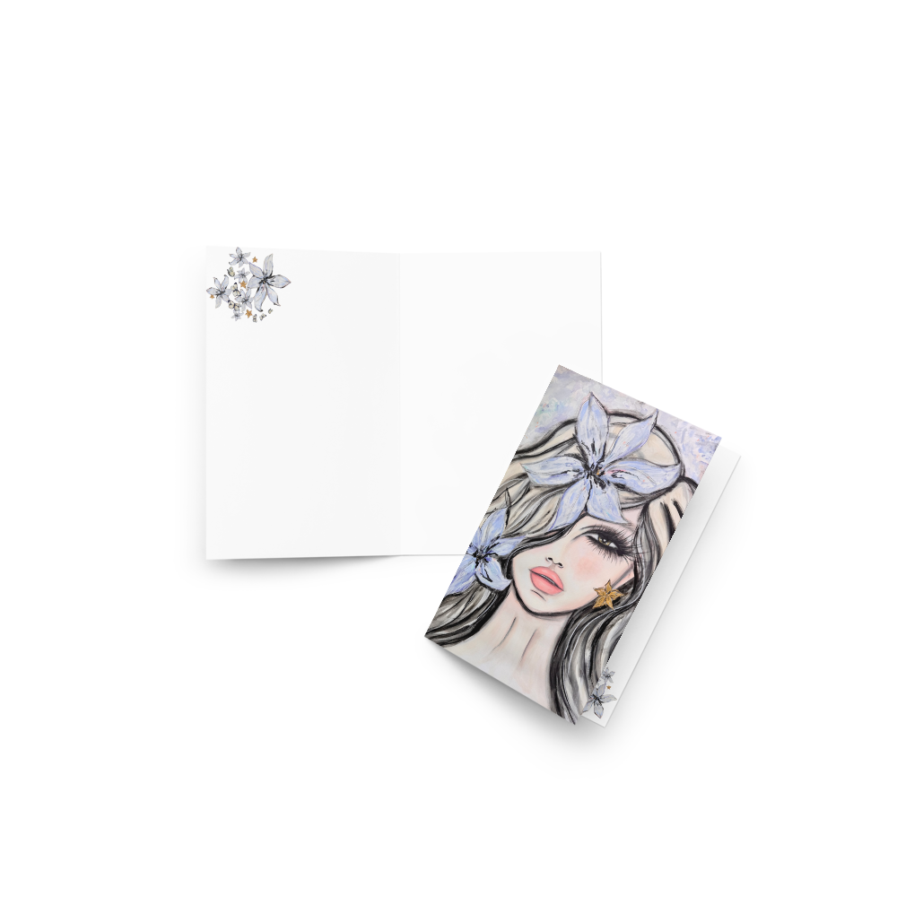 Fleur du Voile - Greeting card - Lavender Veil