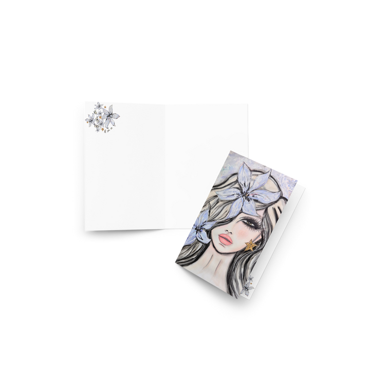Fleur du Voile - Greeting card - Lavender Veil