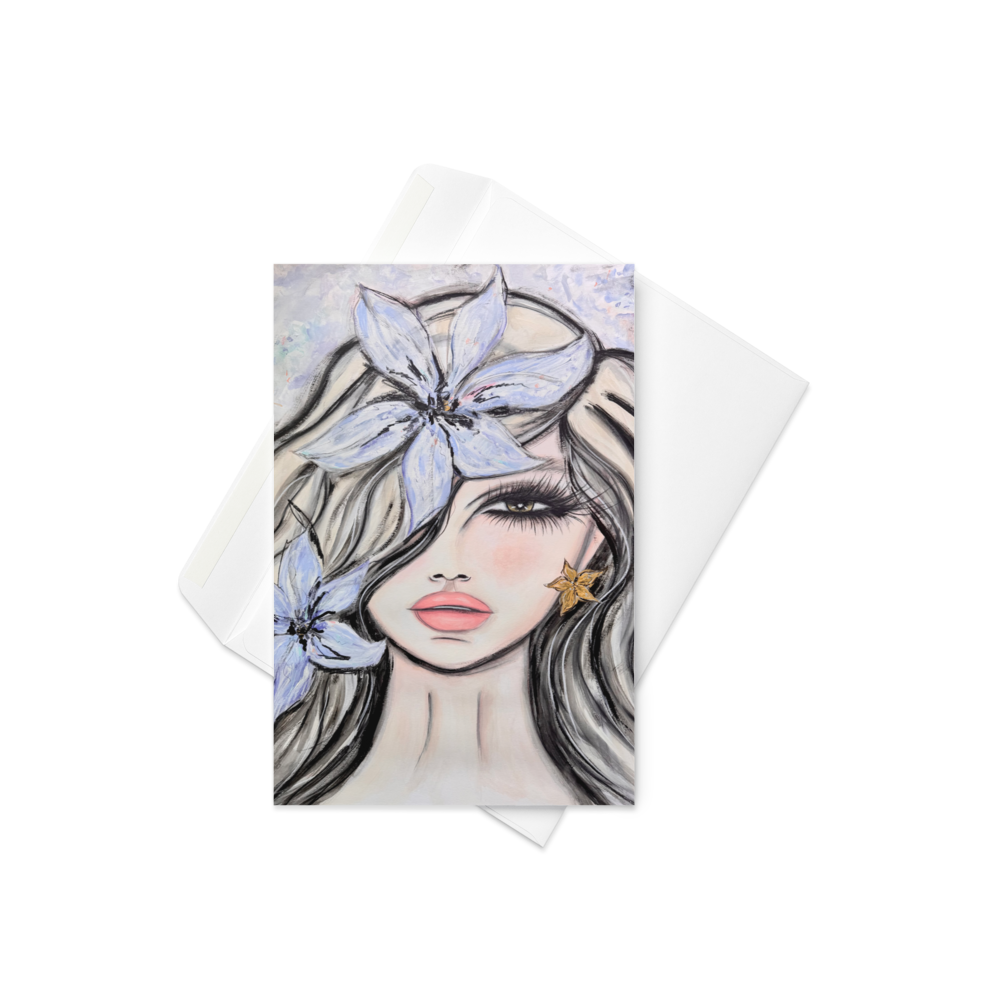Fleur du Voile - Greeting card - Lavender Veil