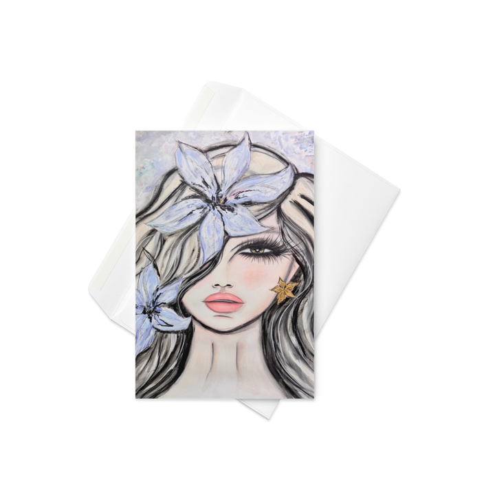 Fleur du Voile - Greeting card - Lavender Veil