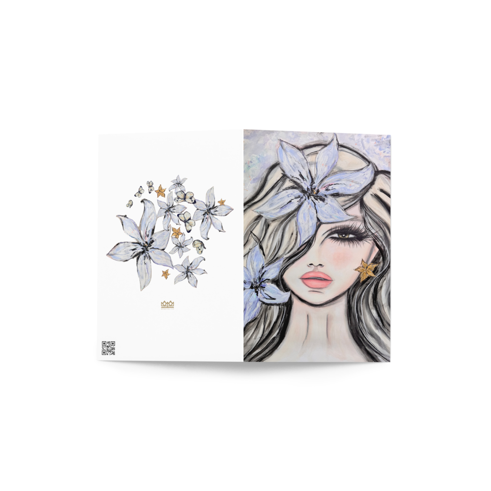Fleur du Voile - Greeting card - Lavender Veil