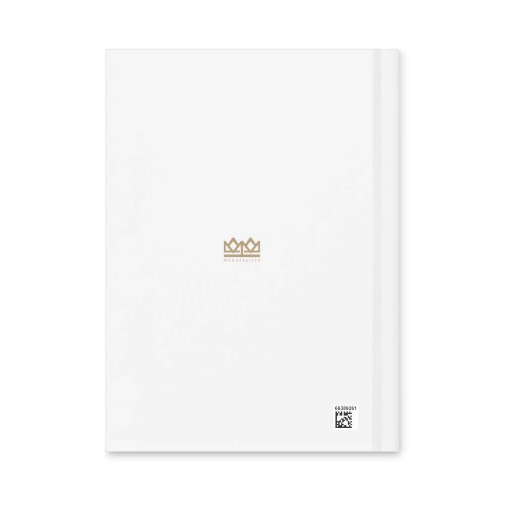 Hardcover journal Camélia Blanc