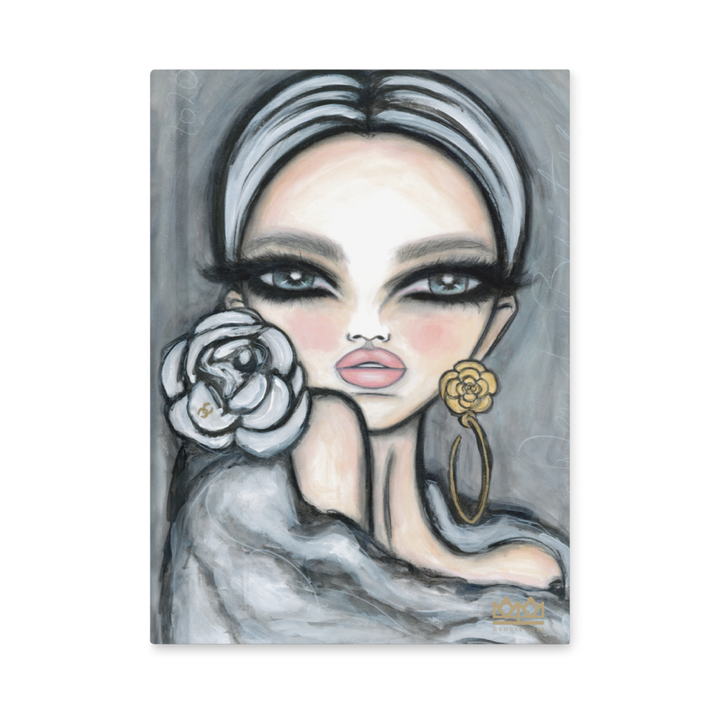 Hardcover journal Camélia Blanc
