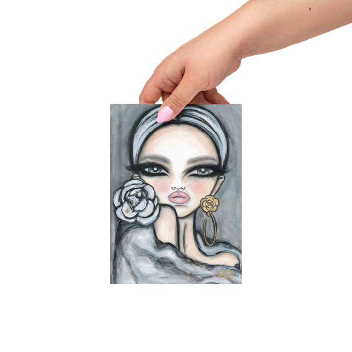 Hardcover journal Camélia Blanc