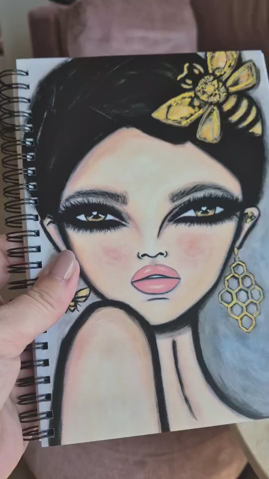 Spiral notebook Queen Bee